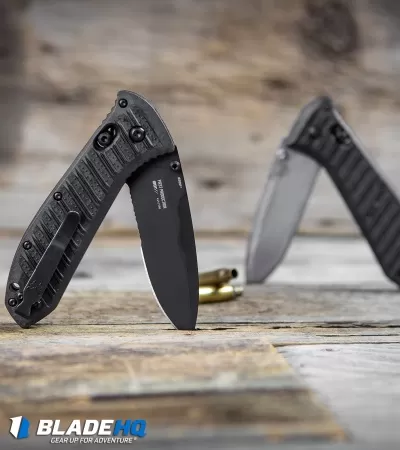 Benchmade Presidio II AXIS Lock Knife Black CF-Elite (3.72" Black Serr) 570SBK-1 5 Benchmade Presidio II AXIS Lock Knife Black CF-Elite (3.72" Black Serr) 570SBK-1 - Image 5