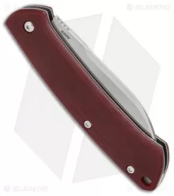 Benchmade Proper Slip Joint Knife Red G-10 (2.8" Satin) 319-1 -Knife Shop Benchmade Proper red G10 satin 319 1 BHQ 67754 er side
