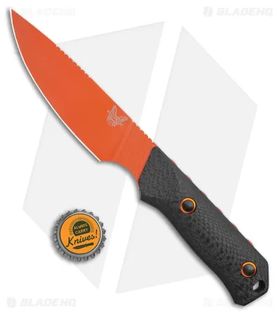 Benchmade Raghorn Hunting Fixed Blade Knife Carbon Fiber (4" Orange) 15600OR 5 Benchmade Raghorn Hunting Fixed Blade Knife Carbon Fiber (4" Orange) 15600OR - Image 5