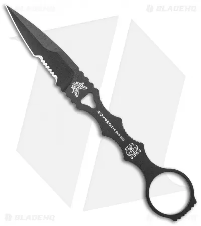 Benchmade SOCP Knife W/ Trainer Blade 178SBK-COMBO Black Sheath (3.22" Serr) 4 Benchmade SOCP Knife W/ Trainer Blade 178SBK-COMBO Black Sheath (3.22" Serr) - Image 4