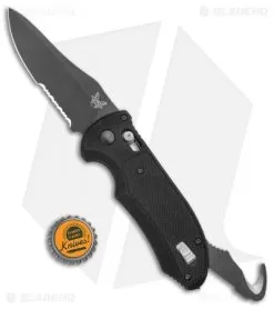 Benchmade Triage AXIS Lock Automatic Knife (3.58" Black Serr) 9170SBK -Knife Shop Benchmade Triage AXIS Lock Auto Black Serr 9170SBK BHQ 15157 jr bottlecap