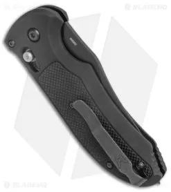 Benchmade Triage AXIS Lock Automatic Knife (3.58" Black Serr) 9170SBK -Knife Shop Benchmade Triage AXIS Lock Auto Black Serr 9170SBK BHQ 15157 jr side