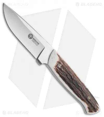 Boker Arbolito Stag Hunter Fixed Blade Knife Stag (3.5" Satin) 02BA319H 1 Boker Arbolito Stag Hunter Fixed Blade Knife Stag (3.5" Satin) 02BA319H