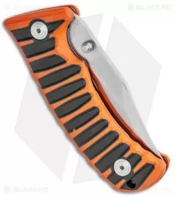 Boker BF-131 Fox Liner Lock Knife Orange/Black 01FX035 -Knife Shop Boker BF 131 Orange Black Fox Folder 01FX035 BHQ 117275 jr side