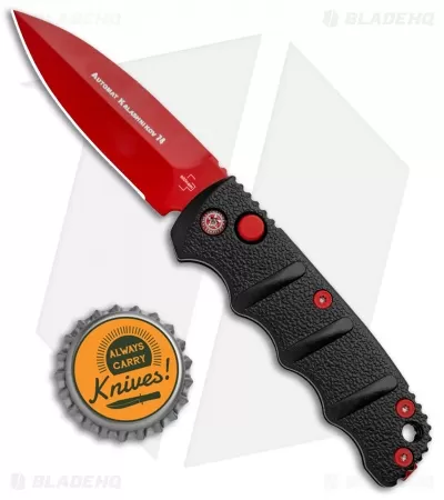 Boker Black Widow Mini Kalashnikov Automatic Knife Dagger (2.5" Red D2) 4 Boker Black Widow Mini Kalashnikov Automatic Knife Dagger (2.5" Red D2) - Image 4
