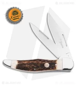 Boker Folding Hunter Pocket Knife Stag Bone (5.25" Satin) 110840ST 9 Boker Folding Hunter Pocket Knife Stag Bone (5.25" Satin) 110840ST -Knife Shop Boker Folding Hunter Pocket Knife 5in Stag Bone w Pouch BHQ 146733 td size