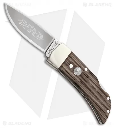 Boker Gent's Lockback Pocket Knife Oak Wood (2.5" Frosted) 111007OT 1 Boker Gent's Lockback Pocket Knife Oak Wood (2.5" Frosted) 111007OT