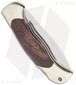 Boker Junior Scout Spear Point Lockback Knife Desert Ironwood (2.6" Damascus) -Knife Shop Boker Junior Scout SP LB Desert Ironwood Satin 111940 BHQ 118350 jr side
