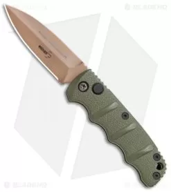 Boker Mini Kalashnikov Desert Warrior Automatic Knife Dagger (2.5" Copper D2)