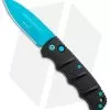 Boker Blue Scorpion Kalashnikov Dagger Automatic Knife (3.25" Electric Blue D2)