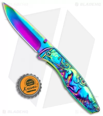 Boker Magnum Anna's Rainbow Unicorn Frame Lock Knife (3.5" Spectrum) 01MB231 4 Boker Magnum Anna's Rainbow Unicorn Frame Lock Knife (3.5" Spectrum) 01MB231 - Image 4