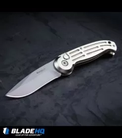 Boker Magnum Drop Point Automatic Knife Champagne (3.25" Bead Blast) 01BO007 -Knife Shop Boker Magnum Champagne Automatic Knife Bead Blast Plain BP0065 kp