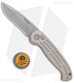 Boker Magnum Drop Point Automatic Knife Champagne (3.25" Bead Blast) 01BO007 -Knife Shop Boker Magnum DP Auto Champagne BB 01BO007 BHQ 0099 jr bottlecap