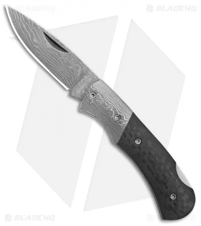 Boker Magnum DC Lockback Knife Carbon Fiber/Damascus (2.25" Damascus)