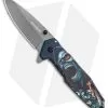 Boker Magnum Screaming Skull Frame Lock Knife (3.3" Gray) 01MB230