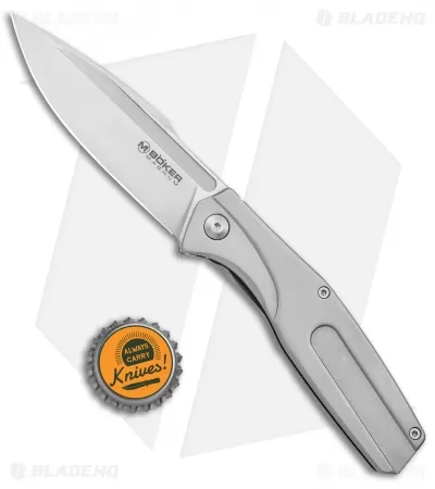 Boker Magnum The Milled One Frame Lock Knife Steel (3.5" Satin) 4 Boker Magnum The Milled One Frame Lock Knife Steel (3.5" Satin) - Image 4
