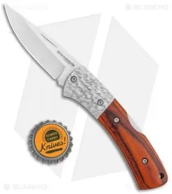 Boker Magnum Turul III Lock Back Knife Pakka Wood (2.6" Satin) -Knife Shop Boker Magnum Turul III LB Pakka Wood Satin 01SC357 BHQ 111957 jr bottlecap