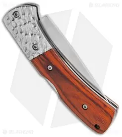 Boker Magnum Turul III Lock Back Knife Pakka Wood (2.6" Satin) -Knife Shop Boker Magnum Turul III LB Pakka Wood Satin 01SC357 BHQ 111957 jr side