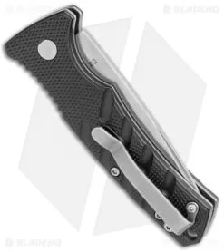 Boker Mini Strike Automatic Knife Black Aluminum (2.6" Stonewash D2) -Knife Shop Boker Mini Strike Auto Black SW 01BO435NSOI BHQ 99628 jr side