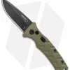 Boker Mini Strike Automatic Knife OD Green Aluminum (2.6" Smokewash D2)