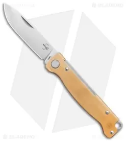 Boker Plus Atlas Slip Joint Knife Brass (2.75" Satin) 01BO853