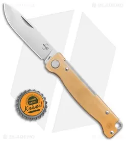Boker Plus Atlas Slip Joint Knife Brass (2.75" Satin) 01BO853 -Knife Shop Boker Plus Atlas Slip Joint Knife Brass 2in Satin BHQ 125033 td size