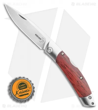 Boker Plus Caballero Lockback Pocket Knife Cocobolo (3" Satin) 01BO239 4 Boker Plus Caballero Lockback Pocket Knife Cocobolo (3" Satin) 01BO239 - Image 4
