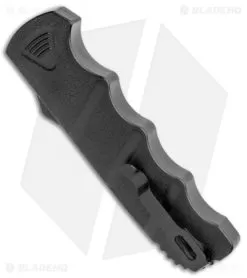 Boker Kalashnikov Bowie D/A OTF Automatic Knife (3.5" Black SW D2) -Knife Shop Boker Plus Kalashnikov DA OTF Auto Black SW BHQ 113130 jr side