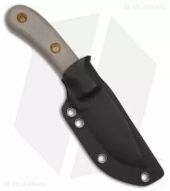 Boker Plus Micro Tracker Fixed Blade Knife Brown Micarta (3.3" Black) 02BO076 -Knife Shop Boker Plus Micro Tracker FBK Brown Micarta 3in Black BHQ 146734 td side