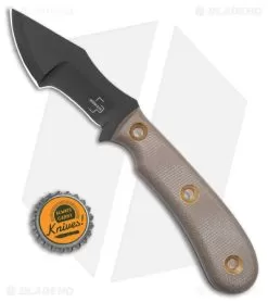 Boker Plus Micro Tracker Fixed Blade Knife Brown Micarta (3.3" Black) 02BO076 -Knife Shop Boker Plus Micro Tracker FBK Brown Micarta 3in Black BHQ 146734 td size