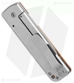 Boker Plus Panchenko Lancer 42 Frame Lock Knife Zebrawood (2.75" SW) 01BO466 -Knife Shop Boker Plus Panchenko Lancer 42 FL Zebra Wood SW 01BO466 BHQ 108435 jr side