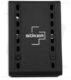 Boker Plus Pilot Knife Fixed Blade Black G-10 (5.3" Black Serr D2) 02BO074 -Knife Shop Boker Plus Pilot Knife FB Black G10 5in Black Serr D2 BHQ 146728 td sheath attatchment