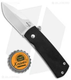 Boker Plus Shamsher Automatic Liner Lock Knife Black G-10 (1.9" Satin) 01BO361 -Knife Shop Boker Plus Shamsher Auto LL Black G 10 Satin BHQ 139170 jr bottlecap