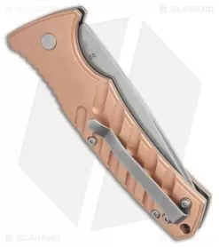 Boker Plus Strike Copper Automatic Knife (3.25" Stonewash) -Knife Shop Boker Plus Strike Copper Automatic Knife 3.25 Stonewash BHQ 99645 LS Side