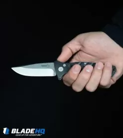 Boker Plus Strike Drop Point Automatic Knife (3.25" Stonewash) -Knife Shop Boker Plus Strike Drop Point Automatic Knife Stonewash 01BO400N BHQ 32040 kp in hand web 3