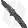 Boker Plus Strike Tanto Automatic Knife (3.25" Black Serr D2)