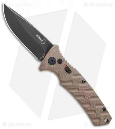 Boker Plus Strike Drop Point Automatic Knife Coyote Brown (3.25" Black SW) 1 Boker Plus Strike Drop Point Automatic Knife Coyote Brown (3.25" Black SW)