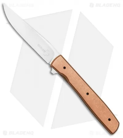 Boker Plus Zinker Urban Trapper Knife Copper (3.5" Stonewash)