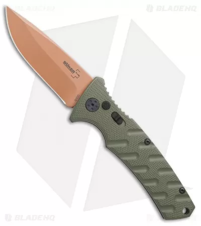 Boker Strike Desert Warrior Automatic Knife OD Green (3.25" D2 Copper) 1 Boker Strike Desert Warrior Automatic Knife OD Green (3.25" D2 Copper)