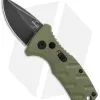 Boker Stubby Strike CA Legal Automatic Knife OD Green (1.9" Smokewash D2)