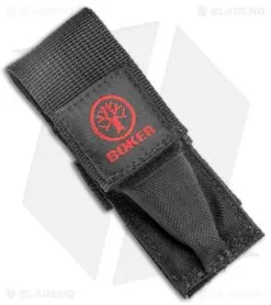 Boker Top Lock II Button Lock Knife Gray Aluminum/Kraton (2.75" Satin) 117107WB -Knife Shop Boker Top Lock II Auto Kraton Inserts Satin 117107WB BHQ 34871 jr sheath