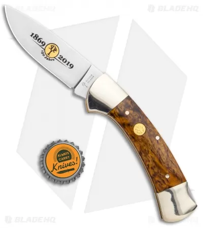 Boker 3000 150th Anniversary Edition Lockback Knife Curly Birch Wood (3.375") 4 Boker 3000 150th Anniversary Edition Lockback Knife Curly Birch Wood (3.375") - Image 4