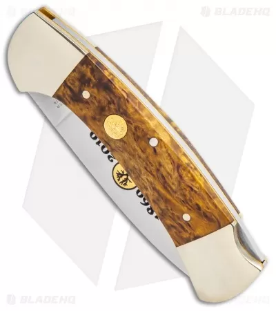 Boker 3000 150th Anniversary Edition Lockback Knife Curly Birch Wood (3.375") 2 Boker 3000 150th Anniversary Edition Lockback Knife Curly Birch Wood (3.375") - Image 2
