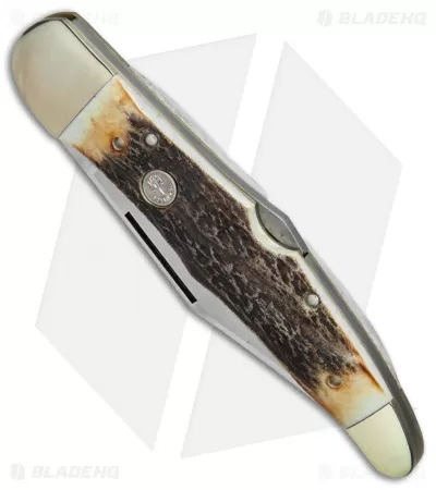 Boker Tree Brand L.E. Hunter Lockback Pocket Knife 5.25" Stag 111011HH 3 Boker Tree Brand L.E. Hunter Lockback Pocket Knife 5.25" Stag 111011HH - Image 3