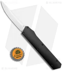 Boker USA Kwaiken OTF Automatic Knife Black Aluminum (3.375" Satin) 06EX551 -Knife Shop Boker USA Kwaiken OTF Auto Black Aluminum SW 06EX551 BHQ 115743 jr bottlecap