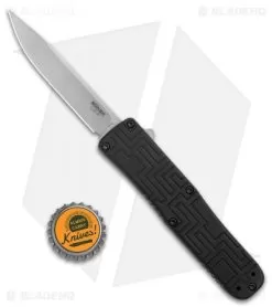 Boker USA OTF Automatic Knife Black Aluminum (3.5" Stonewash) -Knife Shop Boker USA OTF Auto Black Aluminum SW 06EX260 BHQ 94101 jr bottlecap