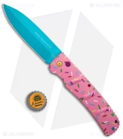 Boker XXL Kalashnikov Exclusive Dessert Warrior Automatic Knife (4.75" Blue) -Knife Shop Boker XXL Kalashnikov Auto Dessert Warrior BHQ Exclusive Pink Blue BHQ 126276 jr bottlecap