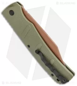 Boker XXL Kalashnikov Desert Warrior Bowie Automatic Knife (4.75" Copper D2) -Knife Shop Boker XXL Kalashnikov Bowie Desert Warrior Auto BHQ 99624 jr side