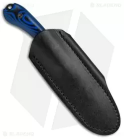 Bradford Knives Guardian3 Knife 3D Black/Blue G-10 (3.5" False Edge DLC) -Knife Shop Bradford Guardian3 False Edge DLC G 10 Blue Black 3FE 113B BHQ 68221 jr sheath