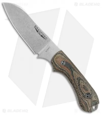 Bradford Knives Guardian3 Fixed Blade 3D Camo Micarta (Sheepsfoot/M390/SW) 1 Bradford Knives Guardian3 Fixed Blade 3D Camo Micarta (Sheepsfoot/M390/SW)